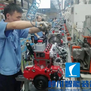 柴油发动机装配流水线