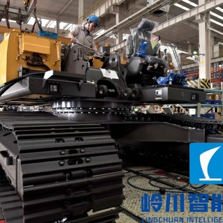 挖掘机装配流水线